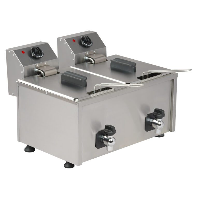 Commercial Deep Fryer - FRT12.E21 - 10+10 Lt. Evacuated