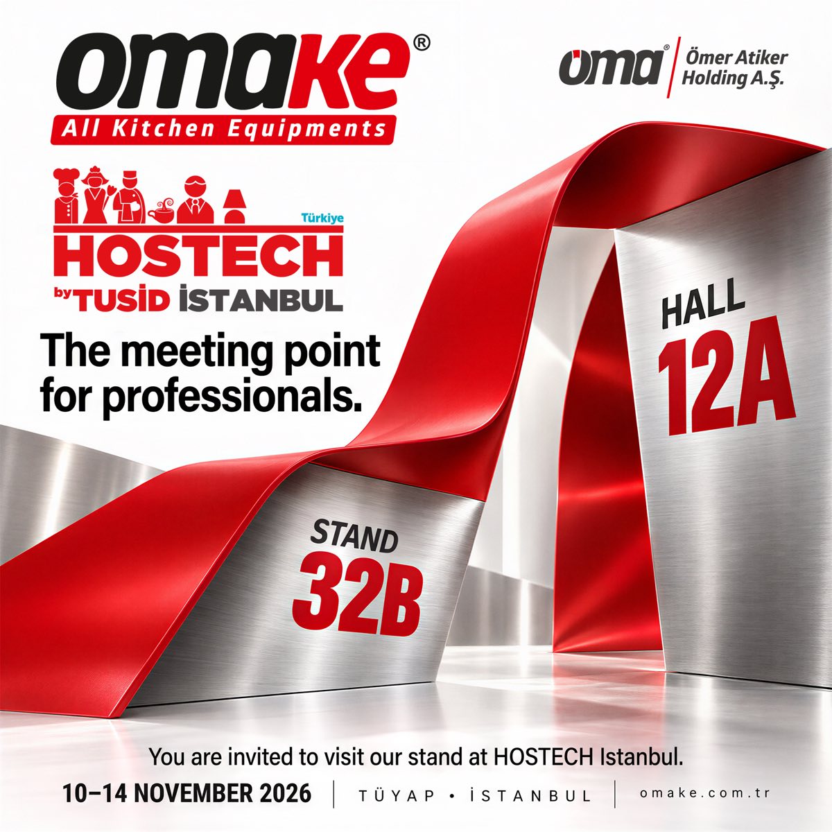 Omake at HOSTECH Istanbul 2026 - Hall 12A, Stand 32B, 10-14 November 2026, TUYAP Istanbul